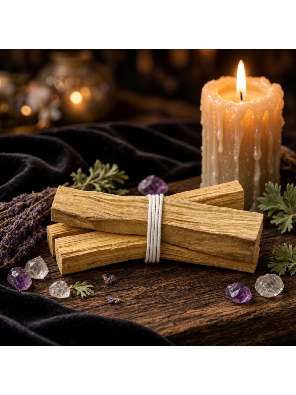 Palo Santo Sticks Fallen Aged Wood, Pack of 3